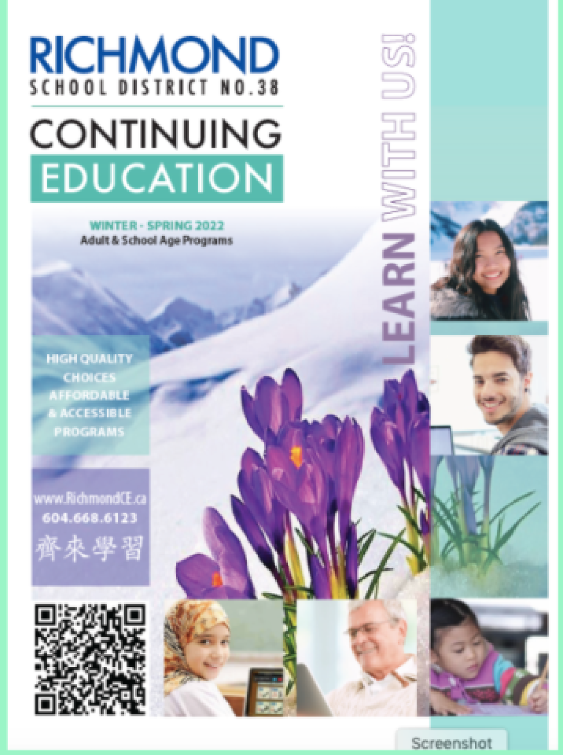 LEARN WITH RICHMOND CONTINUING EDUCATION Westwind Elementary School